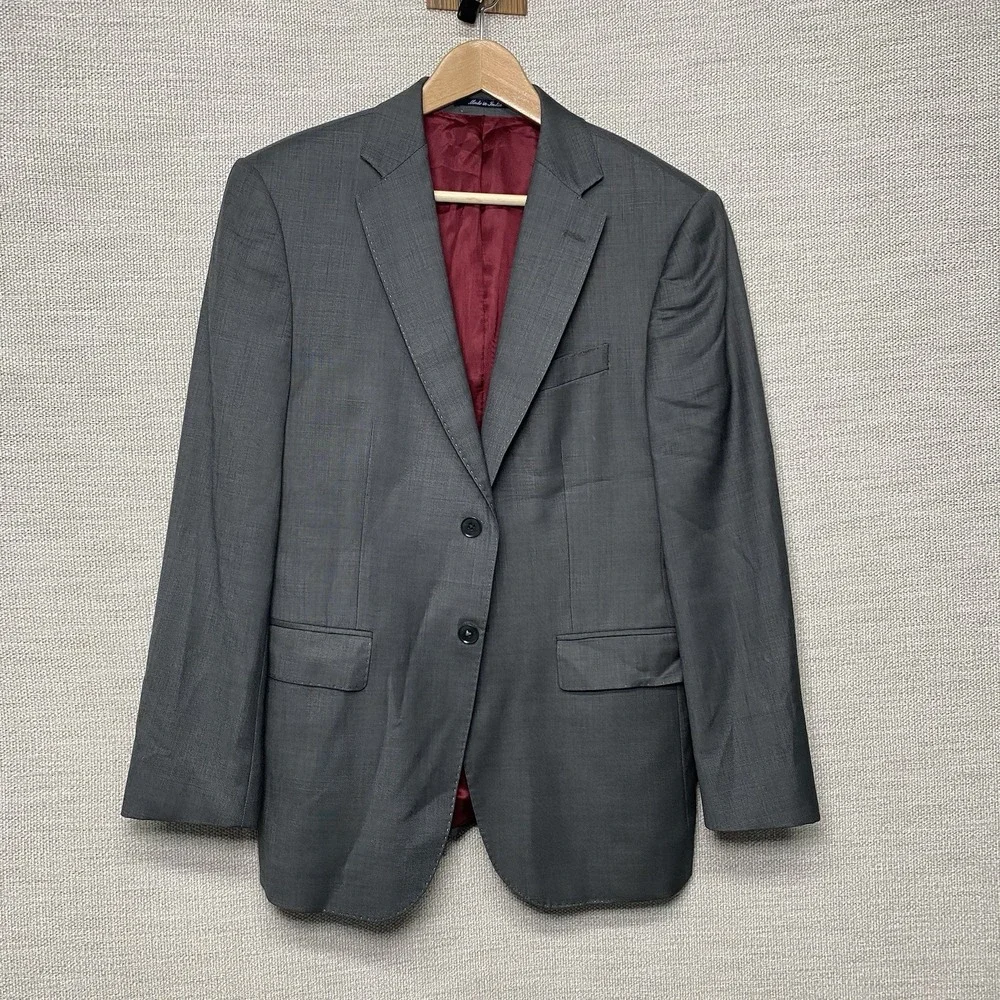 Charles Tyrwhitt Suit 2 Piece 38S (34x27.5) 2B2V Slim Fit Flat Front Solid Gray